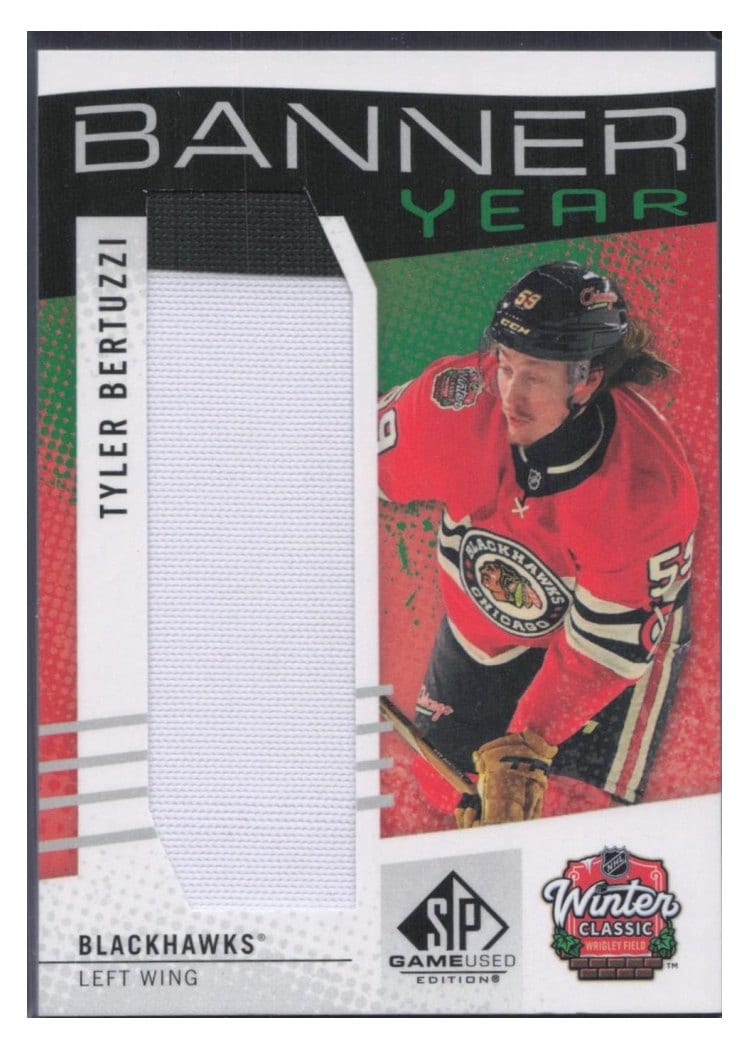 2025-26 SP Game Used 2025 Winter Classic Banner Year Relics Tyler Bertuzzi #BYWC-TB card