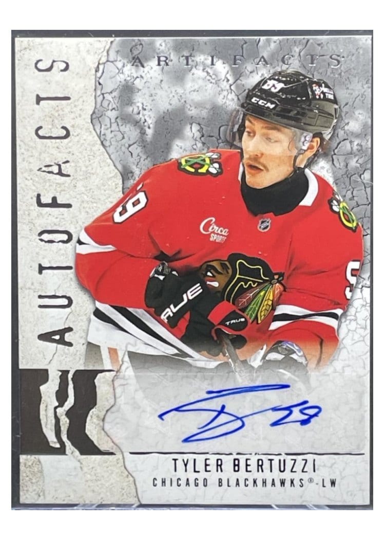 2025-26 Upper Deck Artifacts Autofacts Tyler Bertuzzi #AF-TB card