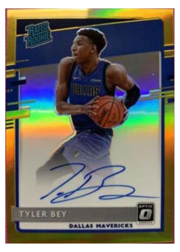 2020-21 Donruss Optic Base Set Tyler Bey #186 card