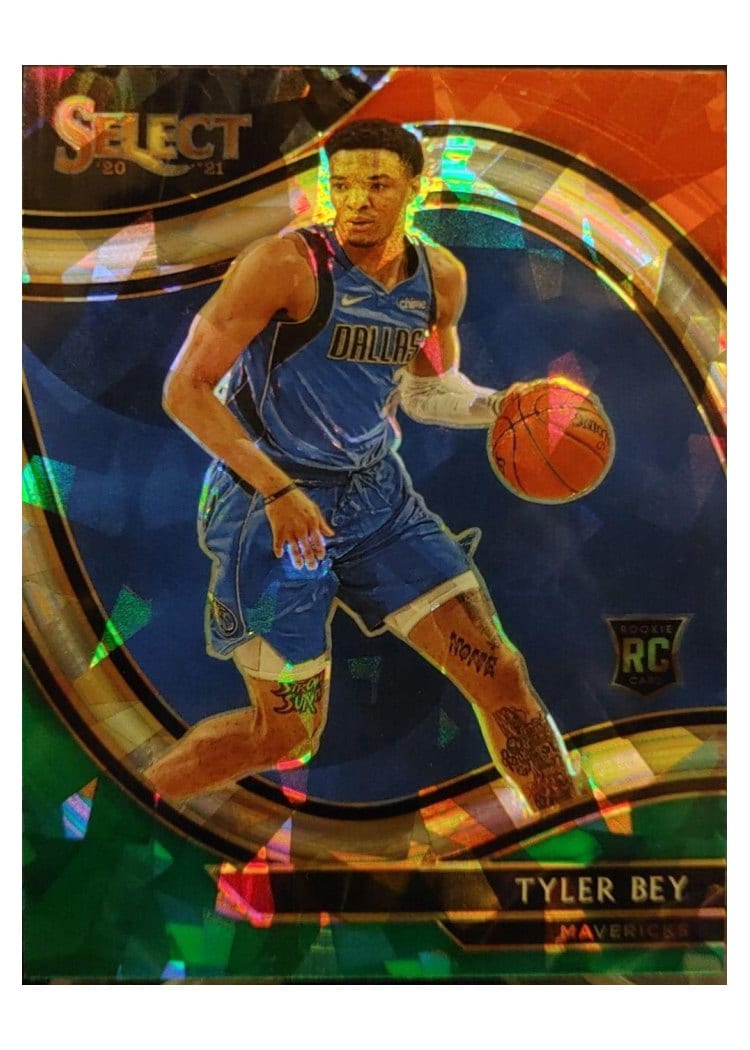 2020-21 Panini Select Base Set Tyler Bey Red White Green Ice #265 card