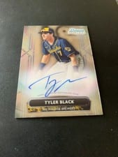 2022 Bowman Sterling Prospect Autographs Tyler Black #PA-TB card