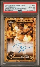 2024 Topps Gilded Collection Cast in Gold Autographs Tyler Black #GOLD-TB card