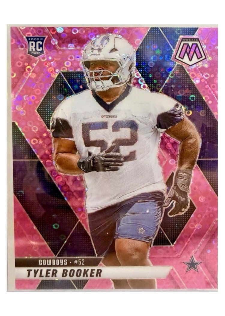 2025 Panini Mosaic Base Set Tyler Booker No Huddle Pink #348 card