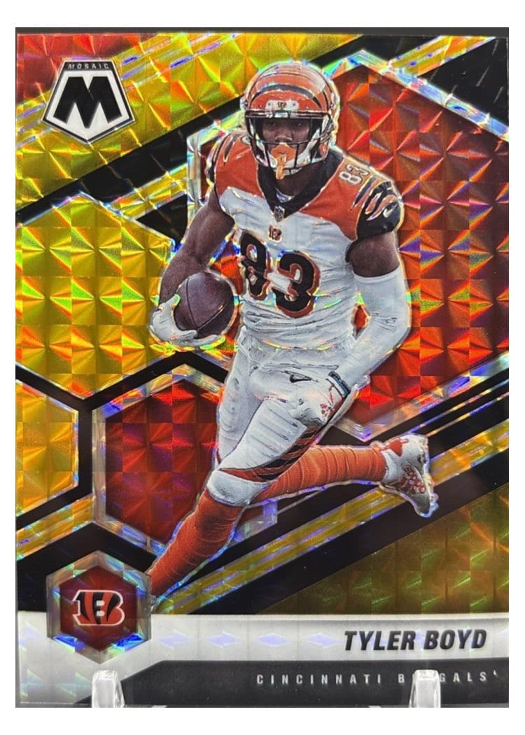 2021 Panini Mosaic Base Set Tyler Boyd Choice Black Gold Mosaic #51 card