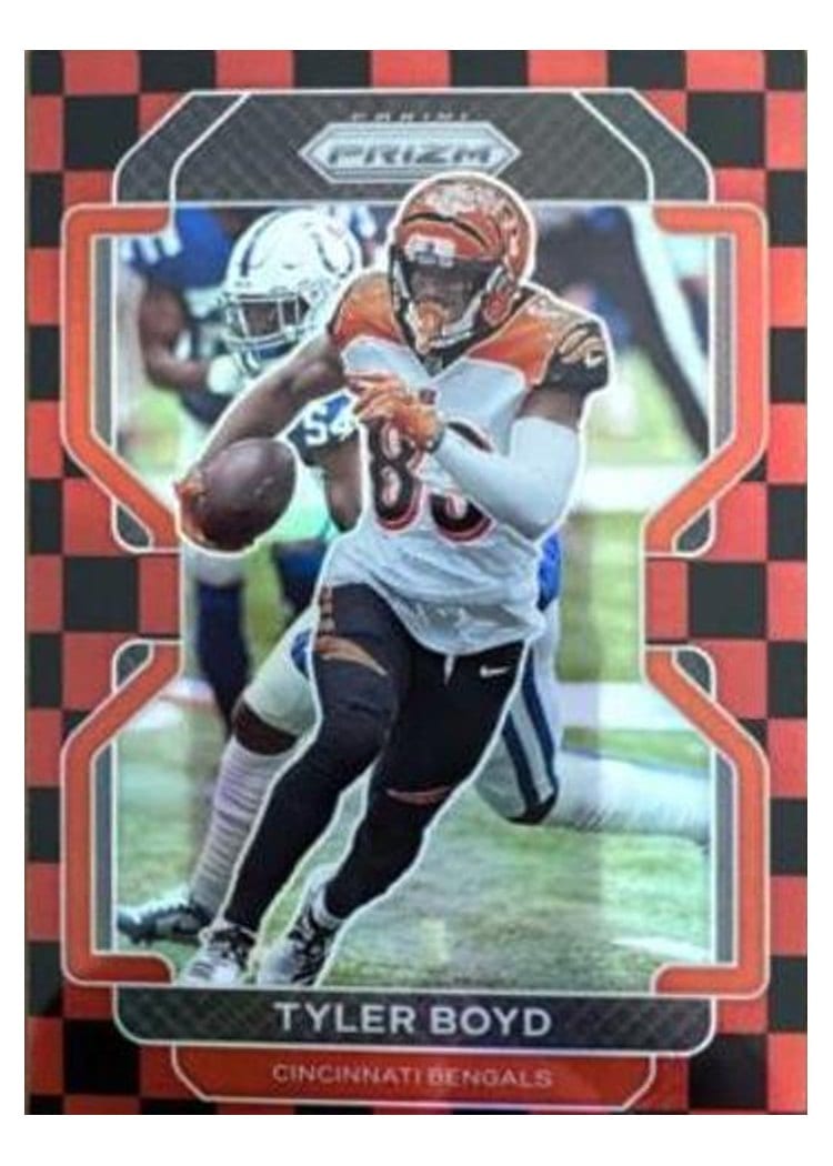 2021 Panini Prizm Base Set Tyler Boyd Black and Red Checker Prizm #270 card