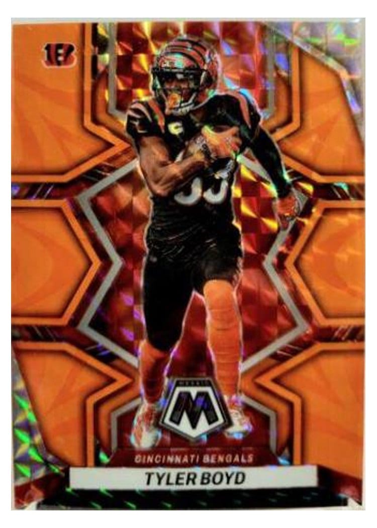 2022 Panini Mosaic Base Set Tyler Boyd Reactive Orange #43 card