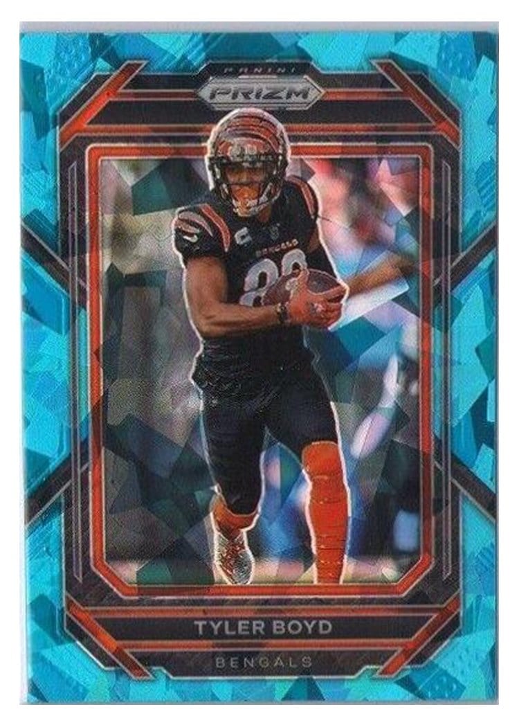 2022 Panini Prizm Base Set Tyler Boyd Blue Ice #60 card