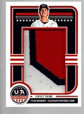 2025 Panini Stars & Stripes Jumbo Material Jersey Prime Tyler Bremner #JMJ-QK