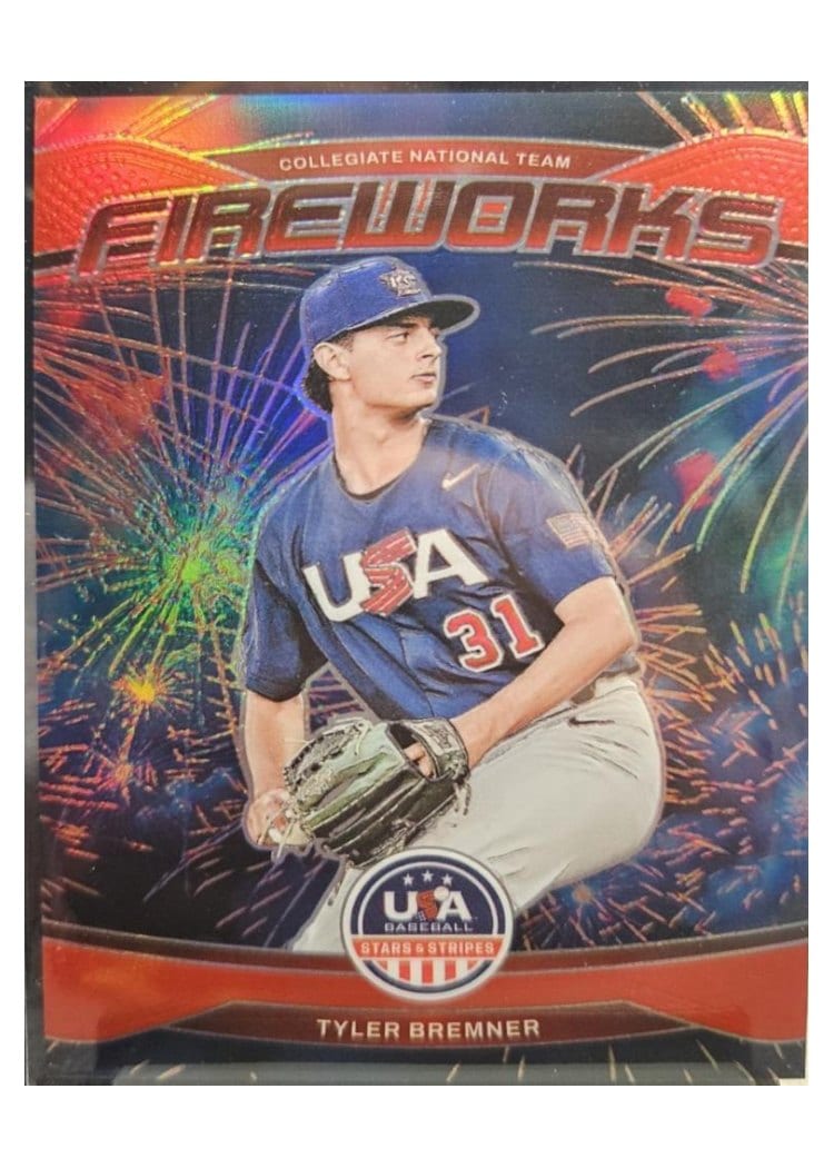 2026 Panini Stars & Stripes Prizm Fireworks Tyler Bremner #11 card
