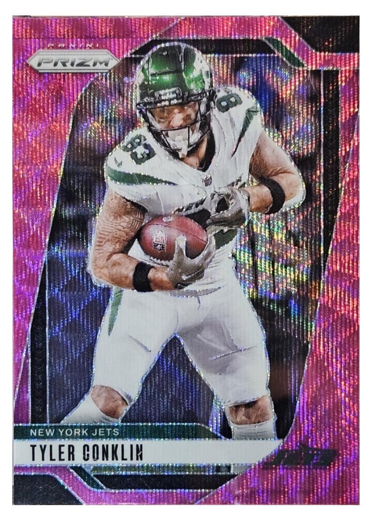 2024 Panini Prizm Base Set Tyler Conklin Pink Wave #225 card