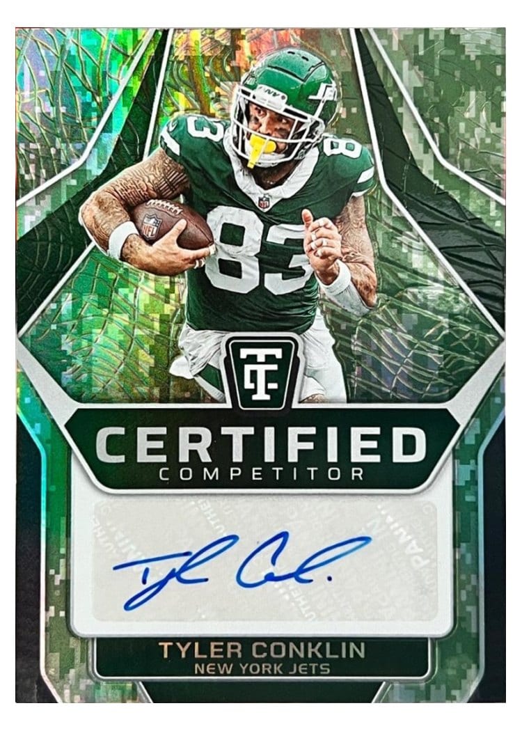 2024 Panini Totally Certified Certified Competitor Autographs Tyler Conklin #25 card