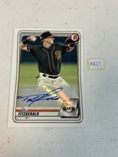 2020 Bowman Prospect Autographs Tyler Fitzgerald #PA-TF card