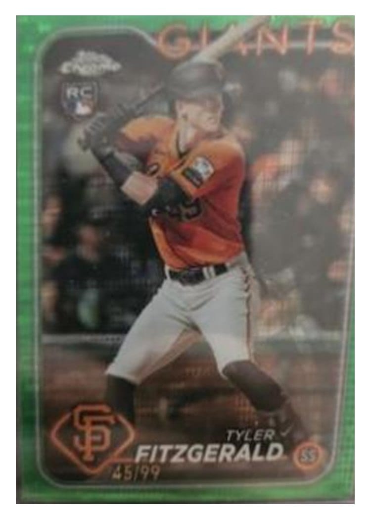 2024 Topps Chrome Base Set Tyler Fitzgerald #131 card