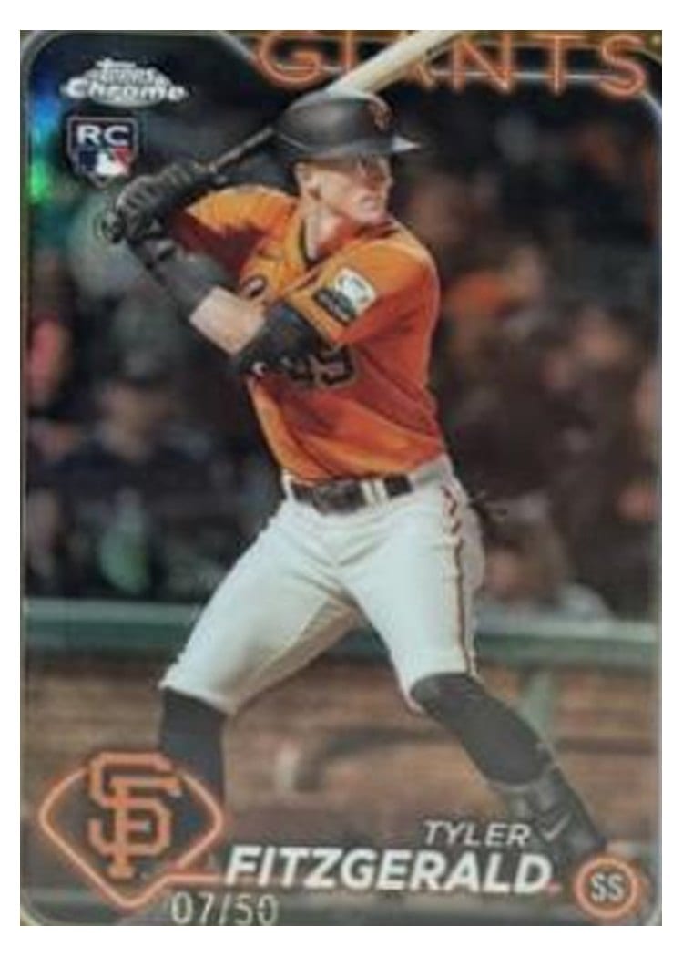 2024 Topps Chrome Base Set Tyler Fitzgerald #131 card