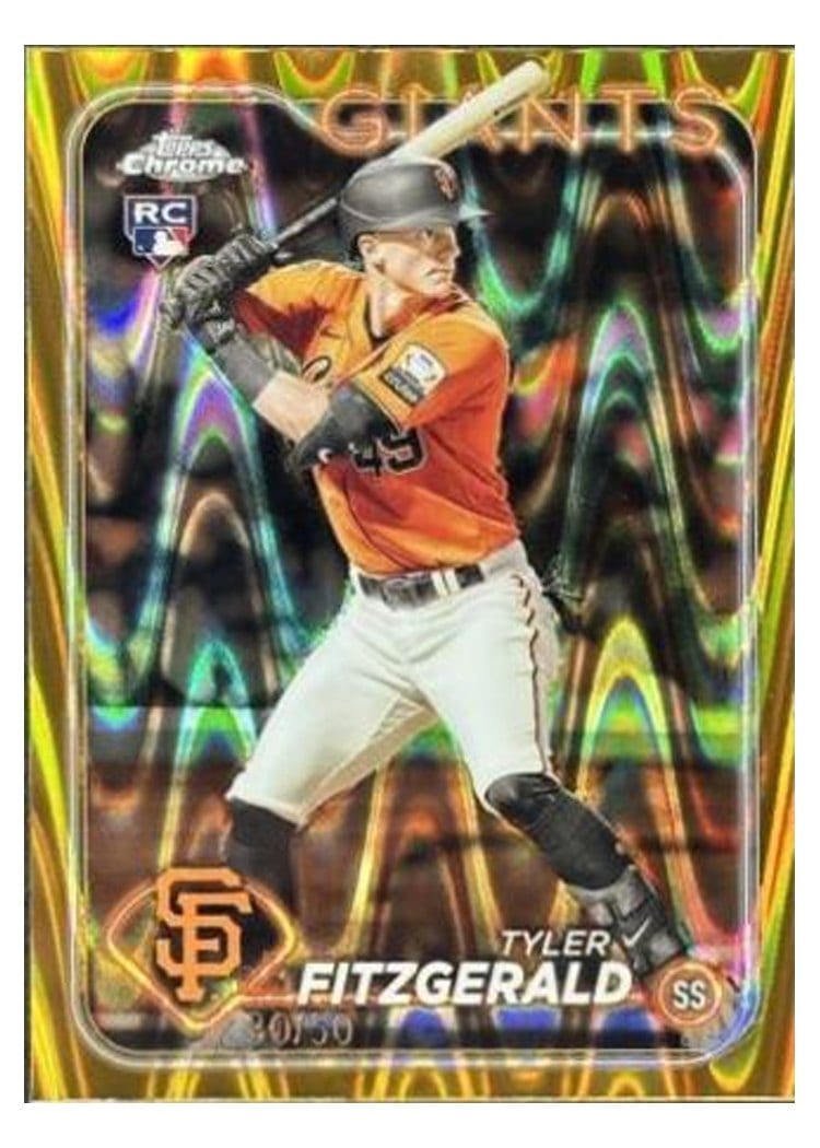 2024 Topps Chrome Base Set Tyler Fitzgerald #131 card