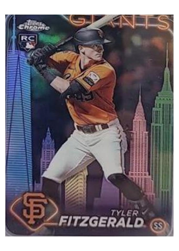 2024 Topps Chrome Base Set Tyler Fitzgerald #131 card
