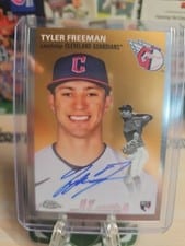 2023 Topps Chrome Platinum Anniversary Autographs Tyler Freeman #CPA-TF card