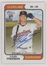 2023 Topps Heritage Real One Autographs Tyler Freeman #ROA-TF card