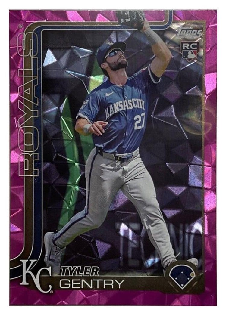 2025 Topps Base Set Tyler Gentry Pink Diamante Foil #6 card