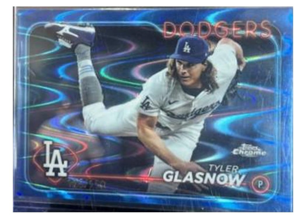 2024 Topps Chrome Base Set Tyler Glasnow #54 card