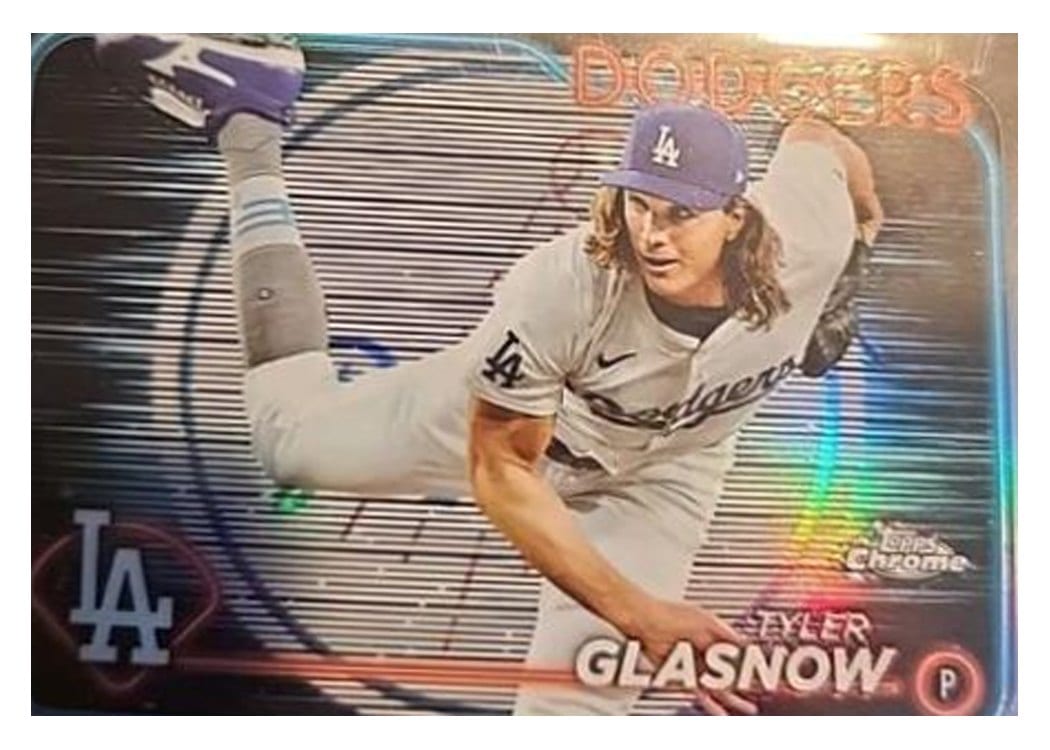 2024 Topps Chrome Base Set Tyler Glasnow #54 card