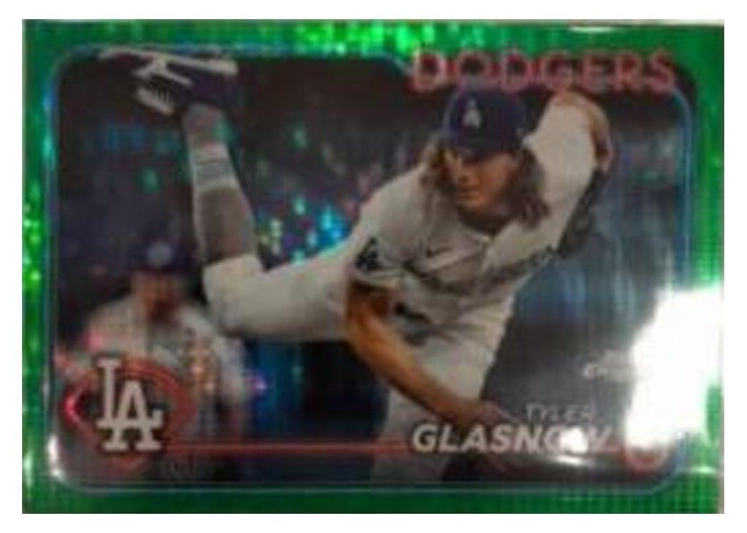 2024 Topps Chrome Base Set Tyler Glasnow #54 card