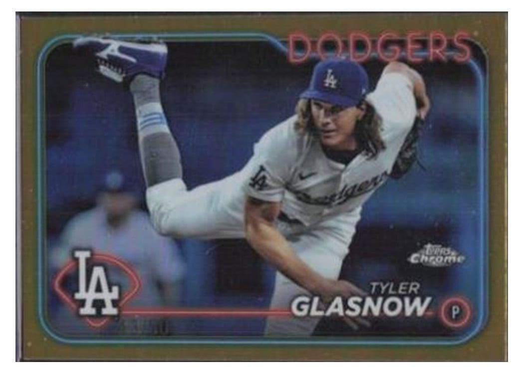 2024 Topps Chrome Base Set Tyler Glasnow #54 card