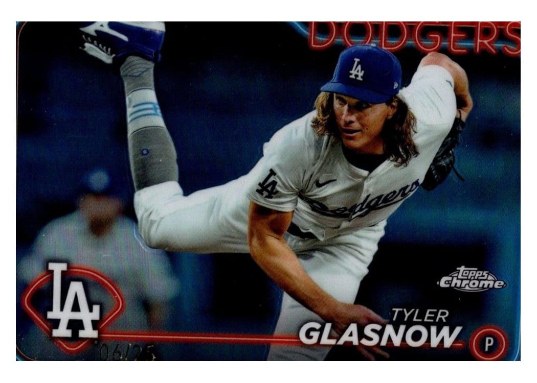 2024 Topps Chrome Base Set Tyler Glasnow #54 card