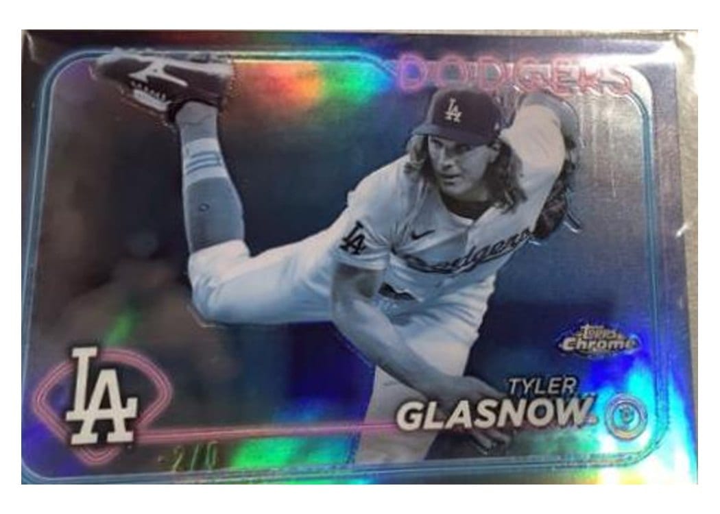 2024 Topps Chrome Base Set Tyler Glasnow #54 card