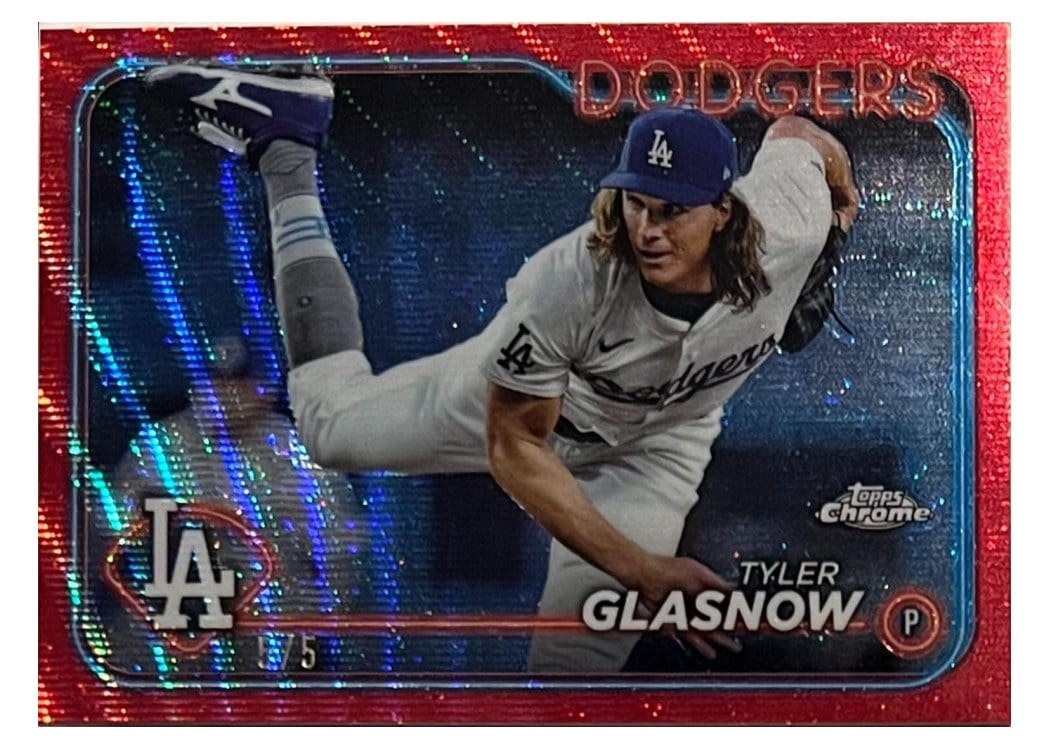 2024 Topps Chrome Base Set Tyler Glasnow #54 card