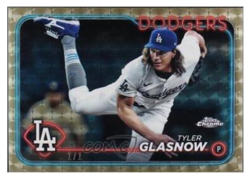 2024 Topps Chrome Base Set Tyler Glasnow #54 card