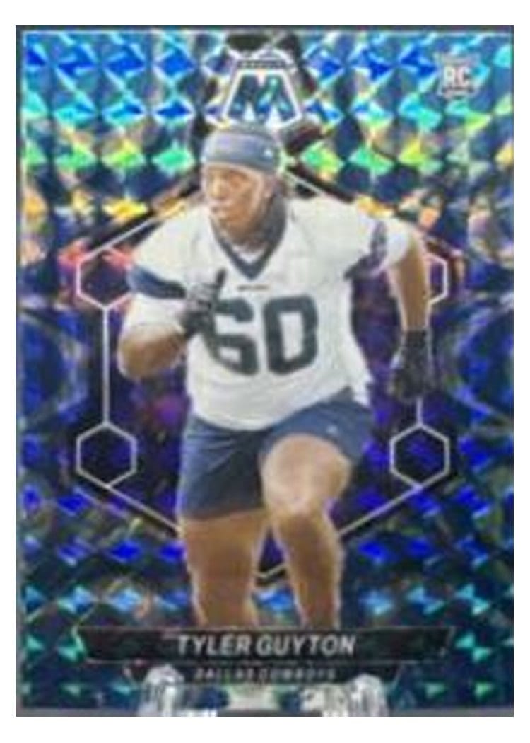 2024 Panini Mosaic Base Set Tyler Guyton Blue Reactive #329 card