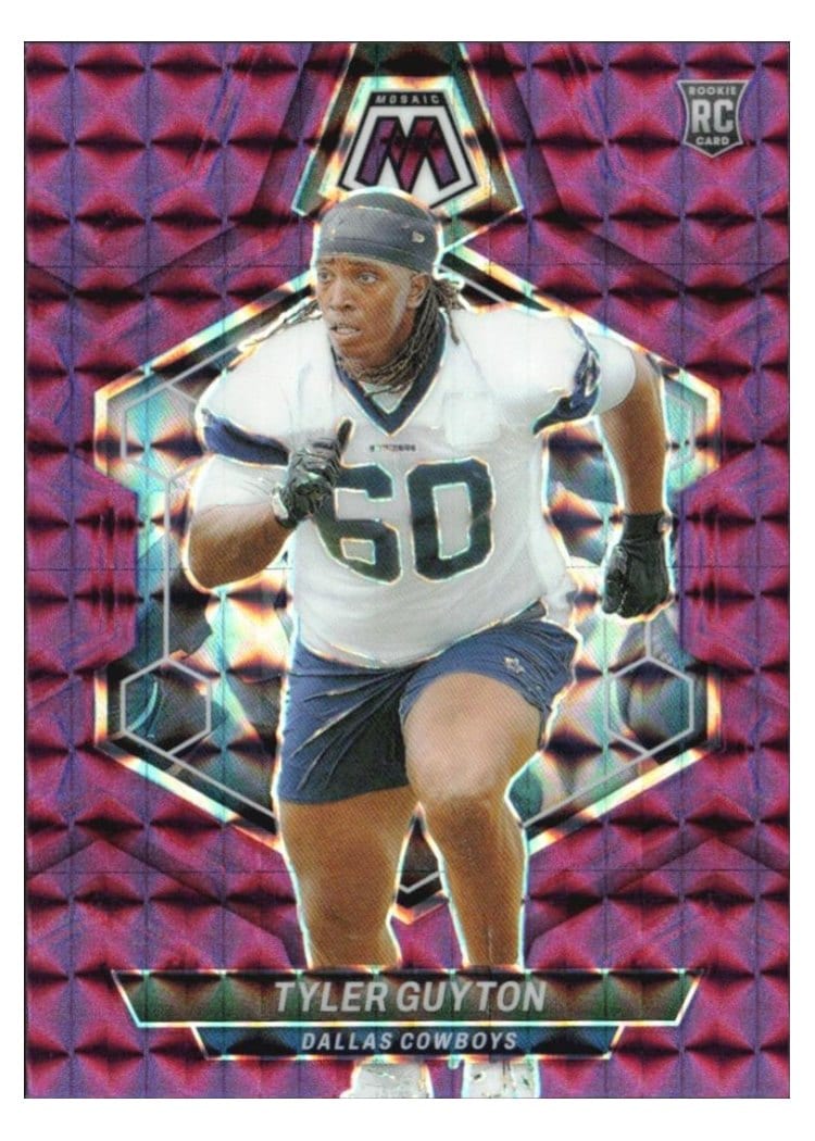 2024 Panini Mosaic Base Set Tyler Guyton Purple #329 card