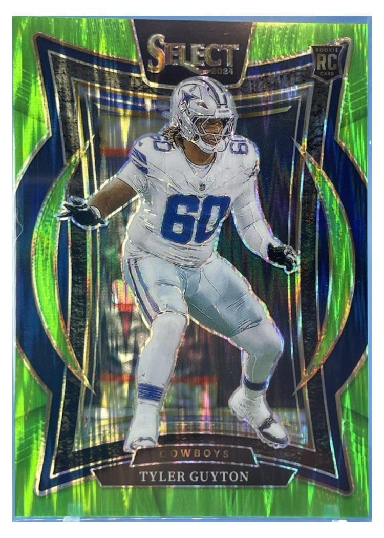 2024 Panini Select Base Set Tyler Guyton Green Mojo #69 card