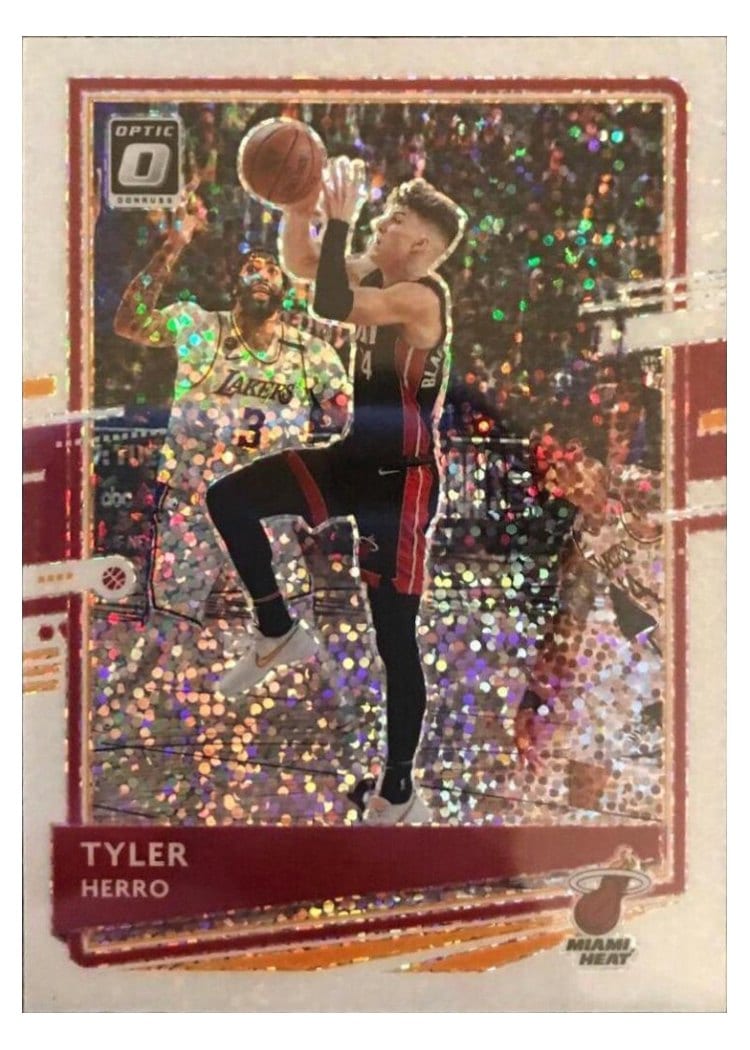 2020-21 Donruss Optic Base Set Tyler Herro White Sparkle #61 card