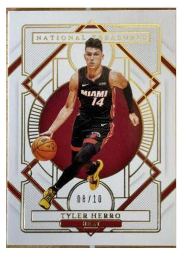 2020-21 Panini National Treasures Base Set Tyler Herro #55 card
