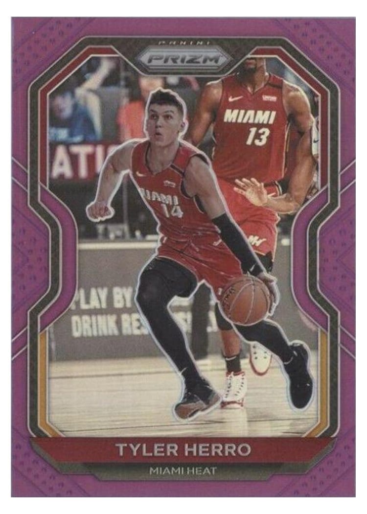 2020-21 Panini Prizm Base Set Tyler Herro #218 card