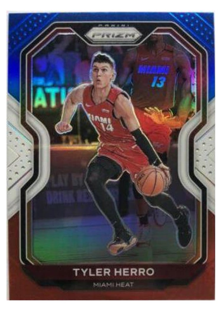 2020-21 Panini Prizm Base Set Tyler Herro #218 card