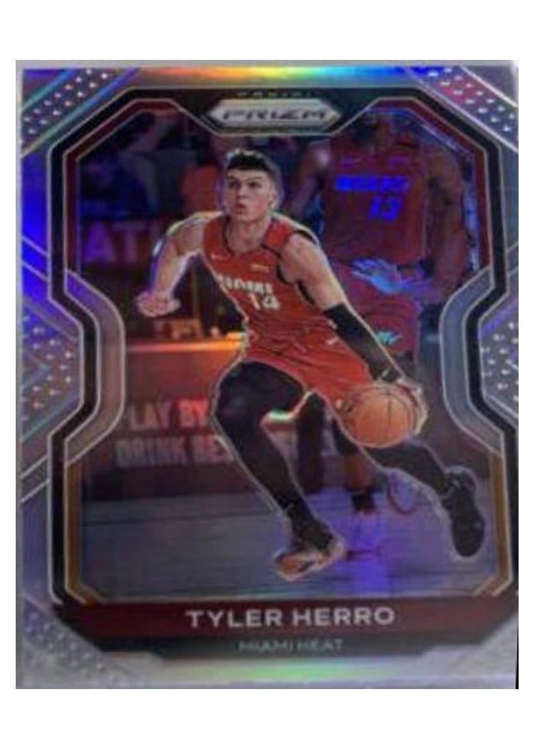 2020-21 Panini Prizm Base Set Tyler Herro #218 card