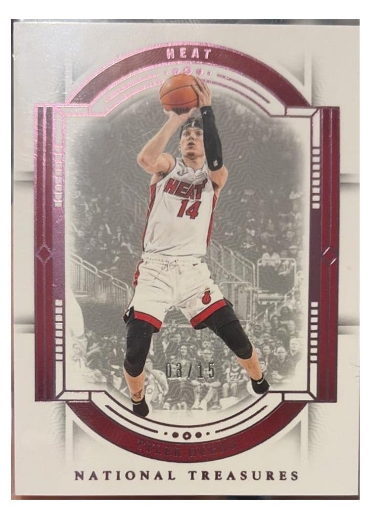 2023-24 Panini National Treasures Base Set Tyler Herro #95 card