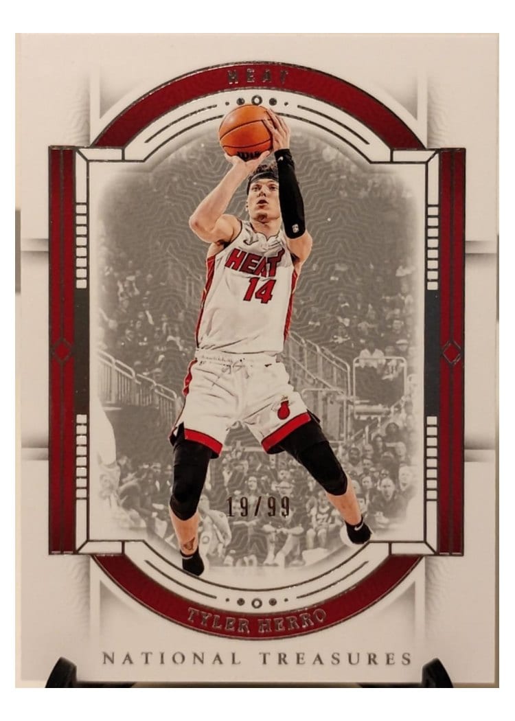 2023-24 Panini National Treasures Base Set Tyler Herro #95 card