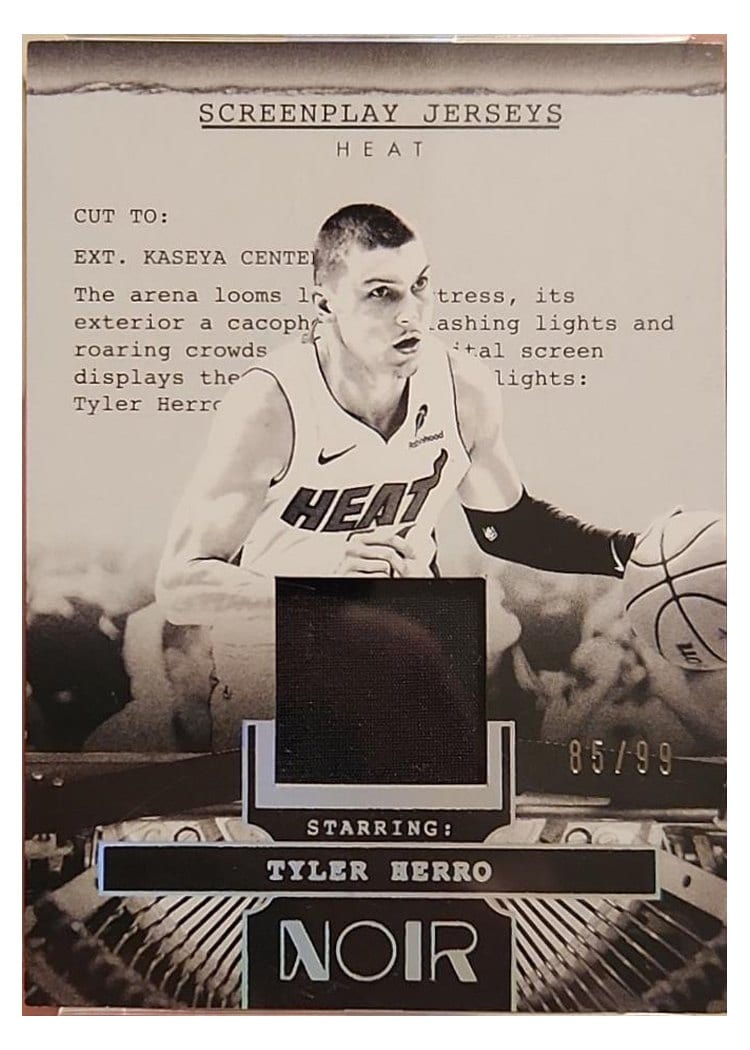2024-25 Panini Noir Screenplay Jerseys Set Tyler Herro #14 card