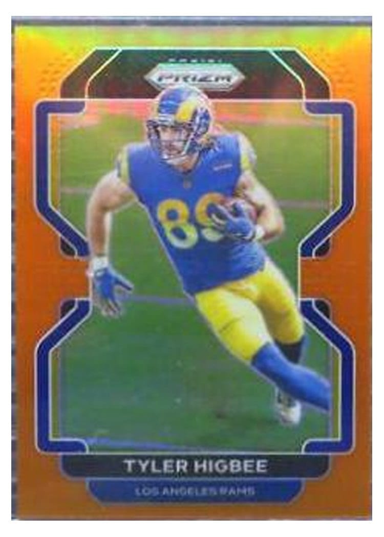 2021 Panini Prizm Base Set Tyler Higbee #66 card