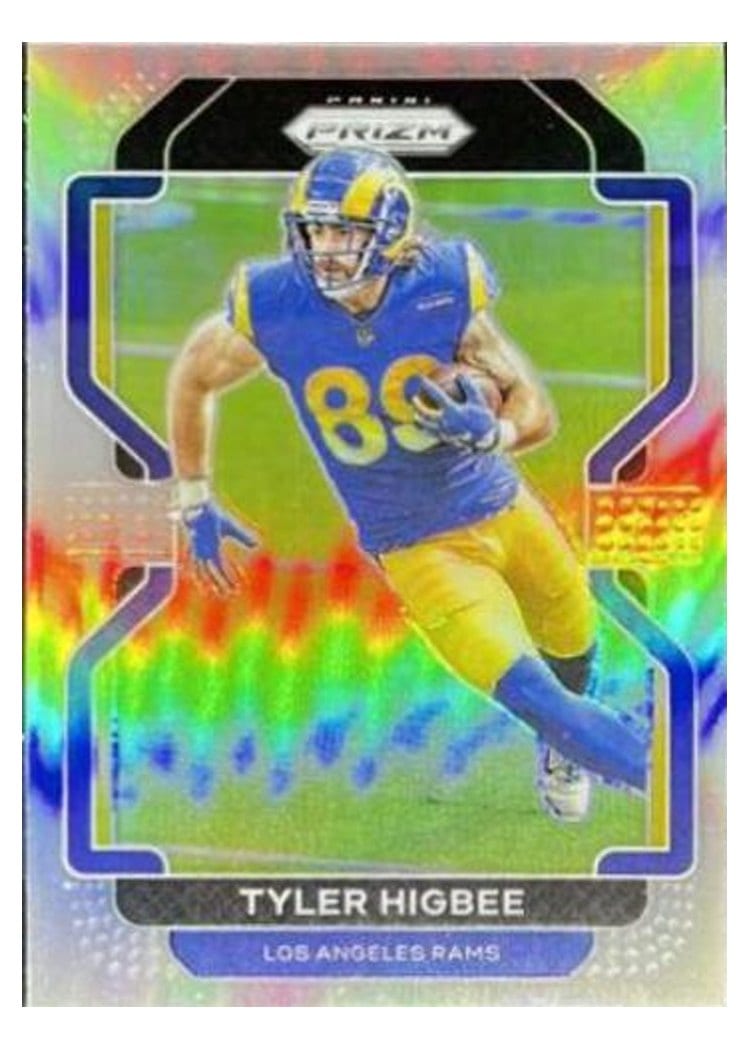 2021 Panini Prizm Base Set Tyler Higbee #66 card