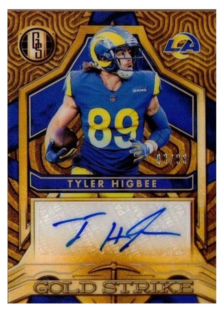 2022 Panini Gold Standard Gold Strike Tyler Higbee #GS-THI card