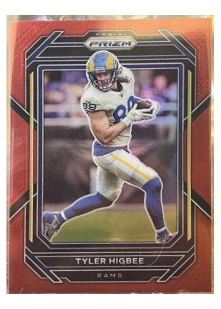 2022 Panini Prizm Base Set Tyler Higbee Red #163 card