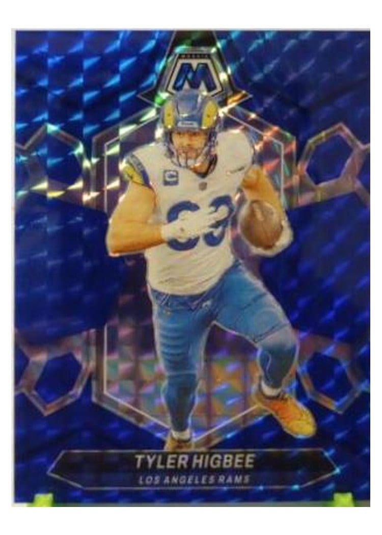 2024 Panini Mosaic Base Set Tyler Higbee Blue #131 card