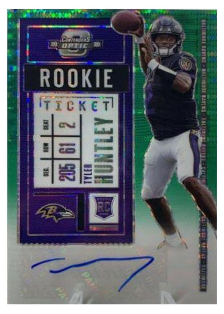 2020 Panini Contenders Optic Base Set Tyler Huntley #206 card