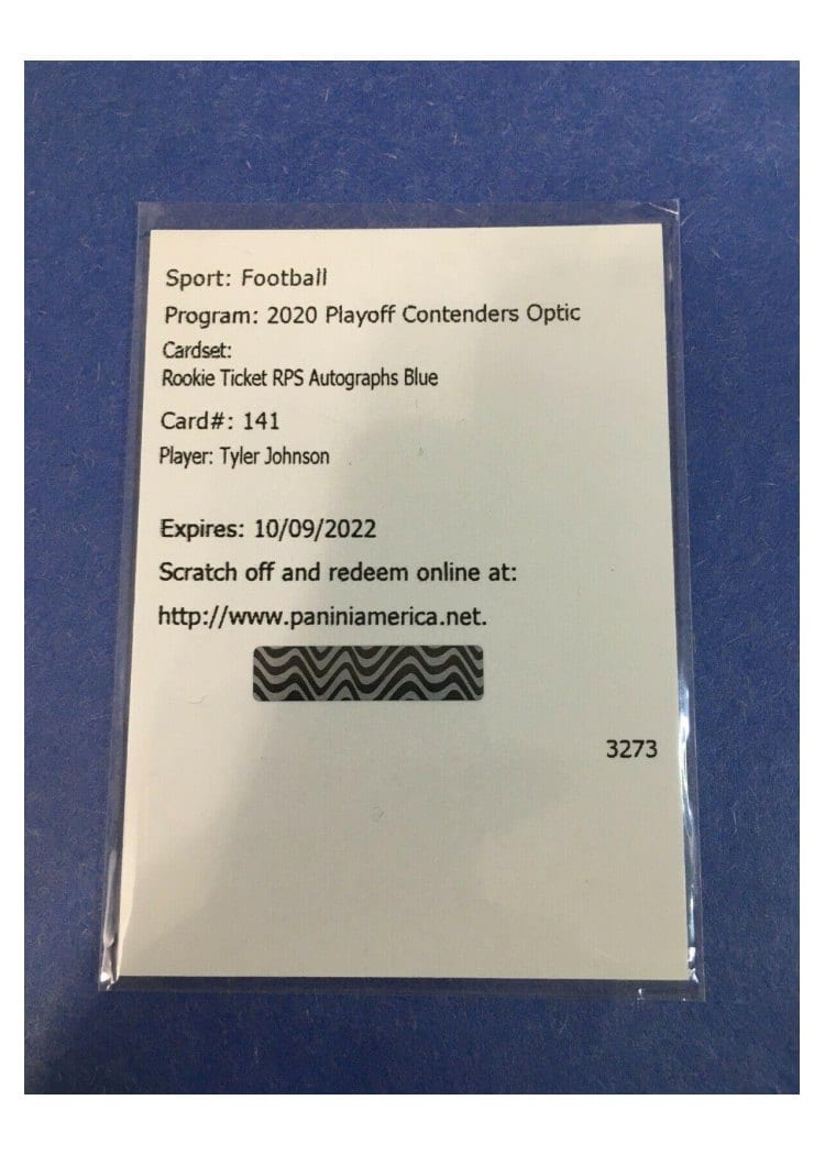 2020 Panini Contenders Optic Base Set Tyler Johnson #141 card