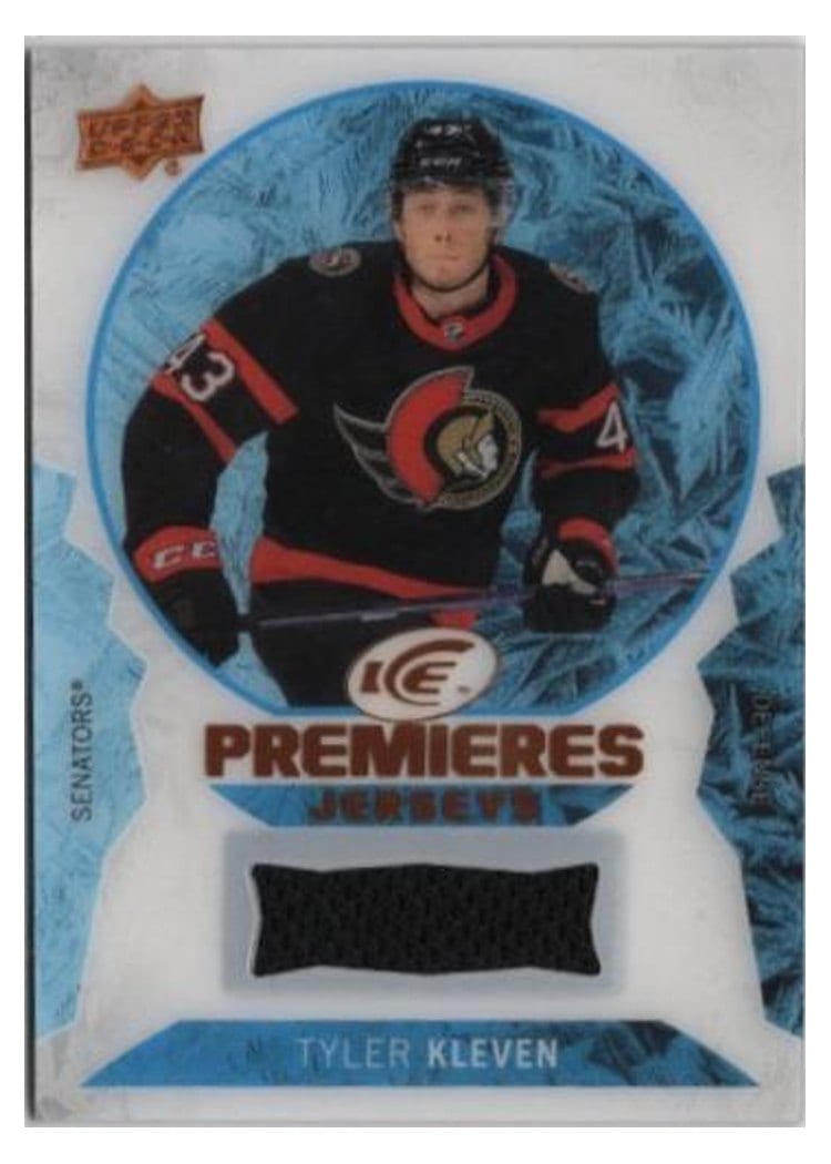2023-24 Upper Deck Ice Ice Premieres Jerseys Tyler Kleven #IPJ-TK card